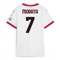 AC Milan Alvaro Morata #7 Bortatröja Dam 2024-25 Kortärmad